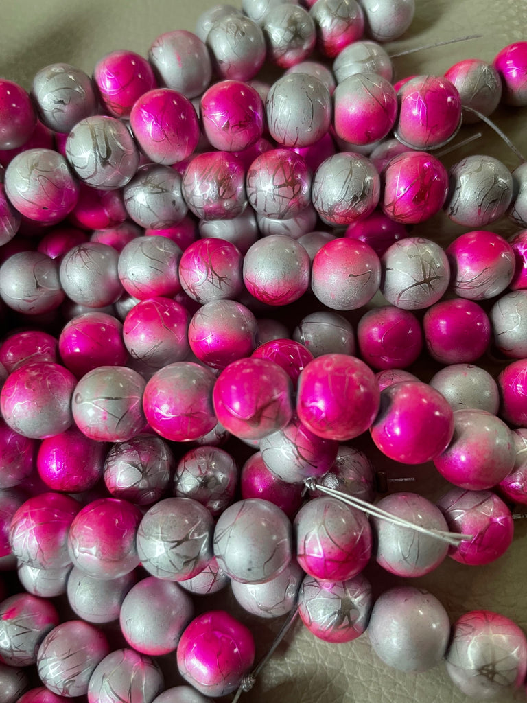 34-Pack 10mm Glass Beads for Jewelry Making & Crafting image 2