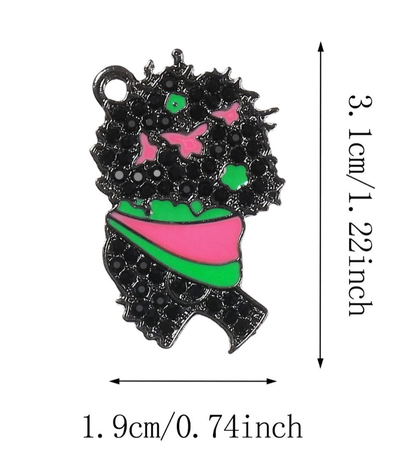 Bling Lady w/Head Wrap (1pc) image 4