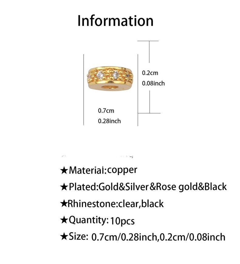 CZ Bead Spacers (1pc) image 6