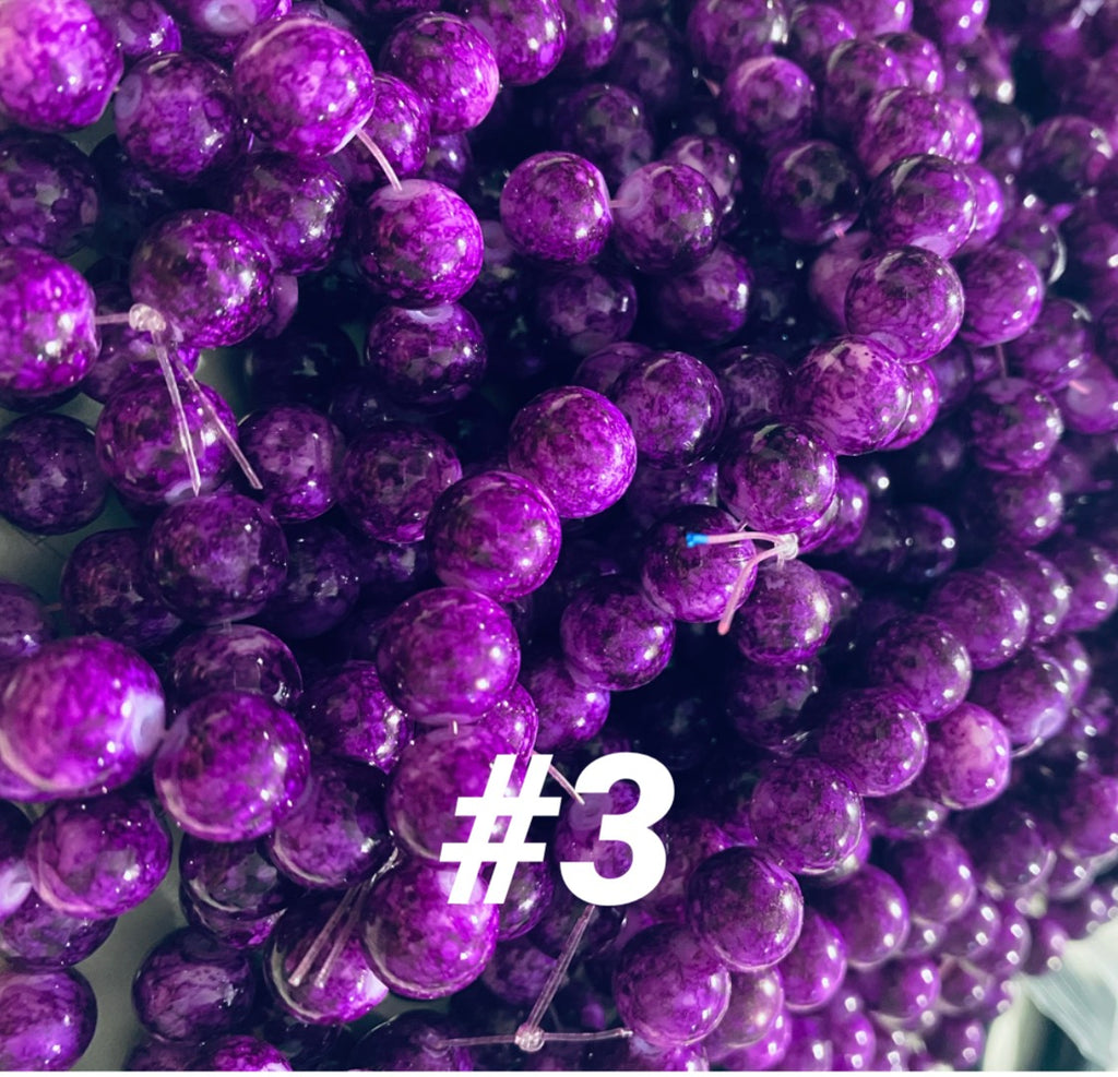 Purple 10mm beads (40pcs) image 2