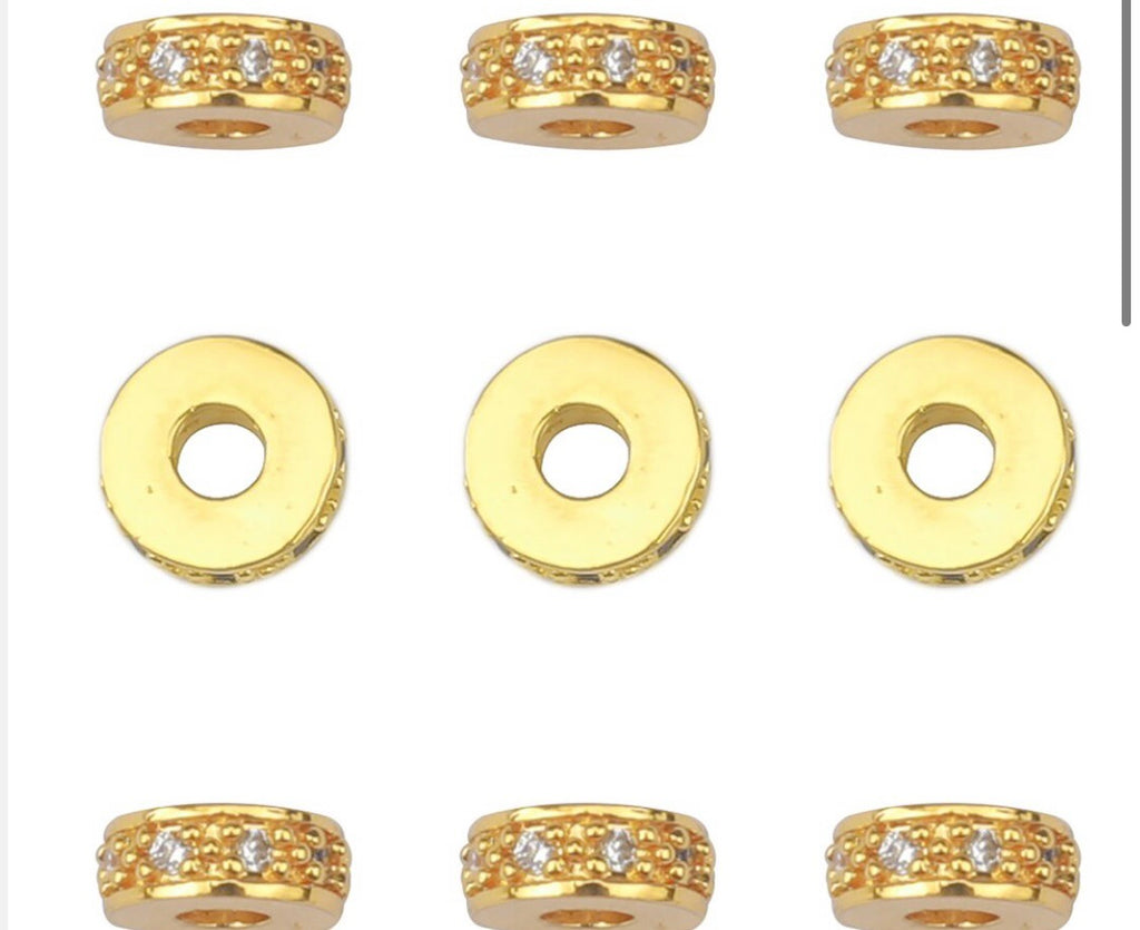 CZ Bead Spacers (1pc) image 3