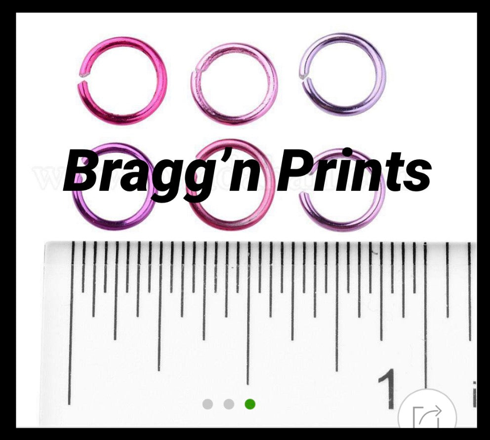 6 Colors Aluminum Wire Open Jump rings in container (1080pc) image 3